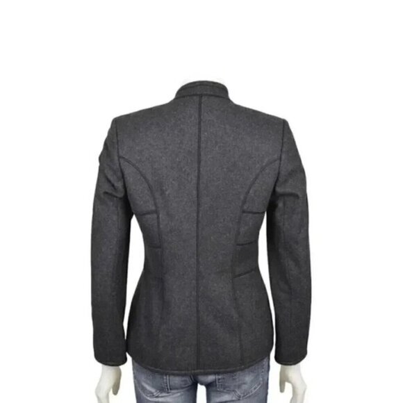 Harve Benard Wool Blend Jacket Blazer Gray Size 4 - Picture 5 of 9
